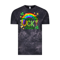 Cloud Black St. Patrick's Day Mommy's little lucky charm Vintage Tee - Neo Western