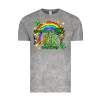 Cloud Rock St. Patrick's Day Mommy's little lucky charm Vintage Tee - Neo Western