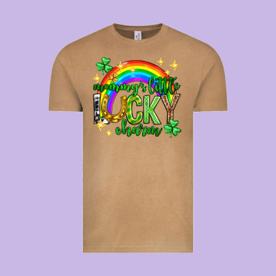 St. Patrick's Day Mommy's Little Lucky Charm Vintage Tee Designed By Neo Western