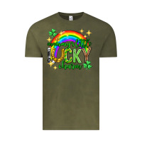 Vintage Olive St. Patrick's Day Mommy's little lucky charm Vintage Tee - Neo Western