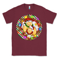 Burgundy Christmas chick Classic Tee - Artiststas