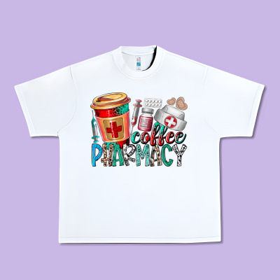 Coffee Pharmacy Urban Heavy Tee Designed By Racoondesign