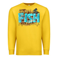 Lemon born to fish forced to work Premium Sweatshirt - NancyCooperArtShop