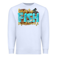 White born to fish forced to work Premium Sweatshirt - NancyCooperArtShop