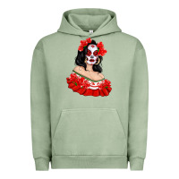 Mexicana Skull Girl With Roses Urban Hoodie | Teevron