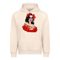 Sandshell Mexicana Skull Girl with Roses Urban Hoodie - texasbilliewilder