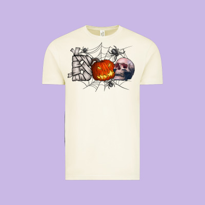 Boo Vintage Tee Designed By Cowhidedigitalart