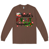 Chestnut santa's favorite sonographer Long Sleeve Tee - AdoDesignShop