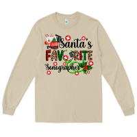 Mushroom santa's favorite sonographer Long Sleeve Tee - AdoDesignShop