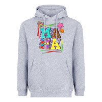 Heather Grey Autism Mama Heavyweight Hoodie - NancyCooperArtShop