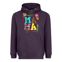 Plum Autism Mama Heavyweight Hoodie - NancyCooperArtShop