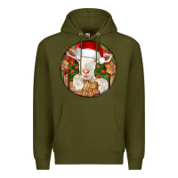 Baby Cashmere Goat Christmas Premium Hoodie | Teevron