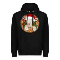 Black Baby Cashmere Goat Christmas Premium Hoodie - LillyAllenDesigns
