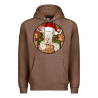 Chestnut Baby Cashmere Goat Christmas Premium Hoodie - LillyAllenDesigns