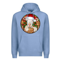 Colony Blue Baby Cashmere Goat Christmas Premium Hoodie - LillyAllenDesigns