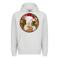 Dove Grey Baby Cashmere Goat Christmas Premium Hoodie - LillyAllenDesigns