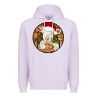Lilac Baby Cashmere Goat Christmas Premium Hoodie - LillyAllenDesigns