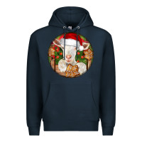 Navy Baby Cashmere Goat Christmas Premium Hoodie - LillyAllenDesigns