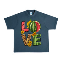 Midnight Navy love watermelon Urban Heavy Tee - HRA Design Shop