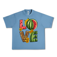 Pebble Blue love watermelon Urban Heavy Tee - HRA Design Shop
