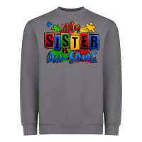 Storm my sister is ausome autism Heavyweight Sweatshirt - Zillion Design Studio
