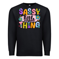 Black sassy little thing Premium Sweatshirt - MaliasSmallBusiness