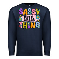 Navy sassy little thing Premium Sweatshirt - MaliasSmallBusiness
