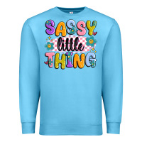 Ocean Blue sassy little thing Premium Sweatshirt - MaliasSmallBusiness