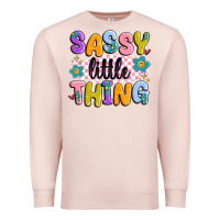 Pale Pink sassy little thing Premium Sweatshirt - MaliasSmallBusiness