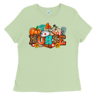Matcha nurse with fall element Ladies Tee - AdoDesignShop