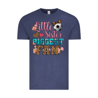 Vintage Denim little sister biggest fan soccer Vintage Tee - HRA Design Shop