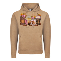 Vintage Coffee leopard rose glitter flowers coffee cups Vintage Hoodie - Zillion Design Studio