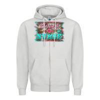 Dove Grey western blessed nurse pink floral arrow  background Zipper Hoodie - BarkalooDesign