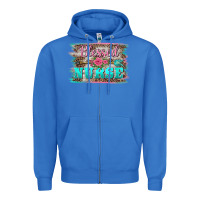 True Royal western blessed nurse pink floral arrow  background Zipper Hoodie - BarkalooDesign