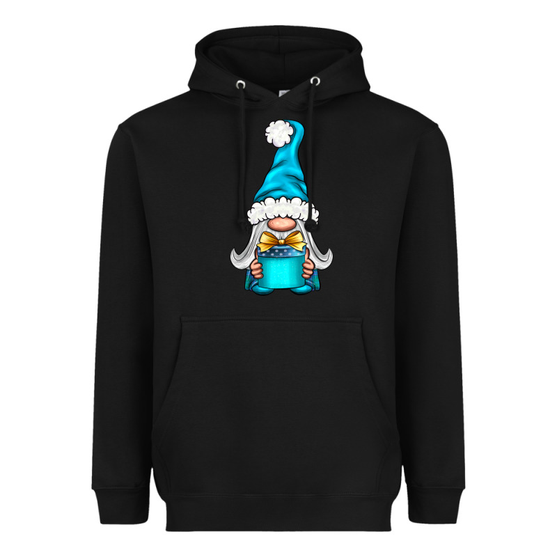 Winter Gnome With Gift Heavyweight Hoodie by NancyCooperArtShop | Teevron