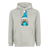 Moon Dust winter gnome with gift Heavyweight Hoodie - NancyCooperArtShop