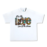 White for the love love of the horses Urban Heavy Tee - CowhideDigitalArt