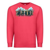 Cardinal faith can move mountains cross Premium Sweatshirt - NancyCooperArtShop
