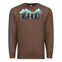 Chestnut faith can move mountains cross Premium Sweatshirt - NancyCooperArtShop