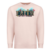 Faith Can Move Mountains Cross Premium Sweatshirt | Teevron