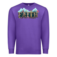 Purple faith can move mountains cross Premium Sweatshirt - NancyCooperArtShop