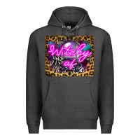 Charcoal Heather Witchy Af Crystal Ball Premium Hoodie - LillyAllenDesigns