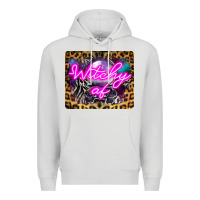 Dove Grey Witchy Af Crystal Ball Premium Hoodie - LillyAllenDesigns