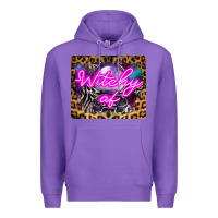 Purple Witchy Af Crystal Ball Premium Hoodie - LillyAllenDesigns