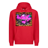 Red Witchy Af Crystal Ball Premium Hoodie - LillyAllenDesigns