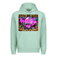 Seafoam Witchy Af Crystal Ball Premium Hoodie - LillyAllenDesigns