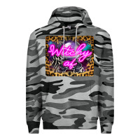 Slate Camo Witchy Af Crystal Ball Premium Hoodie - LillyAllenDesigns