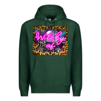 Sports Green Witchy Af Crystal Ball Premium Hoodie - LillyAllenDesigns