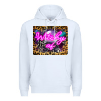 White Witchy Af Crystal Ball Premium Hoodie - LillyAllenDesigns