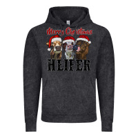 Merry Christmas Heifer Vintage Hoodie | Teevron